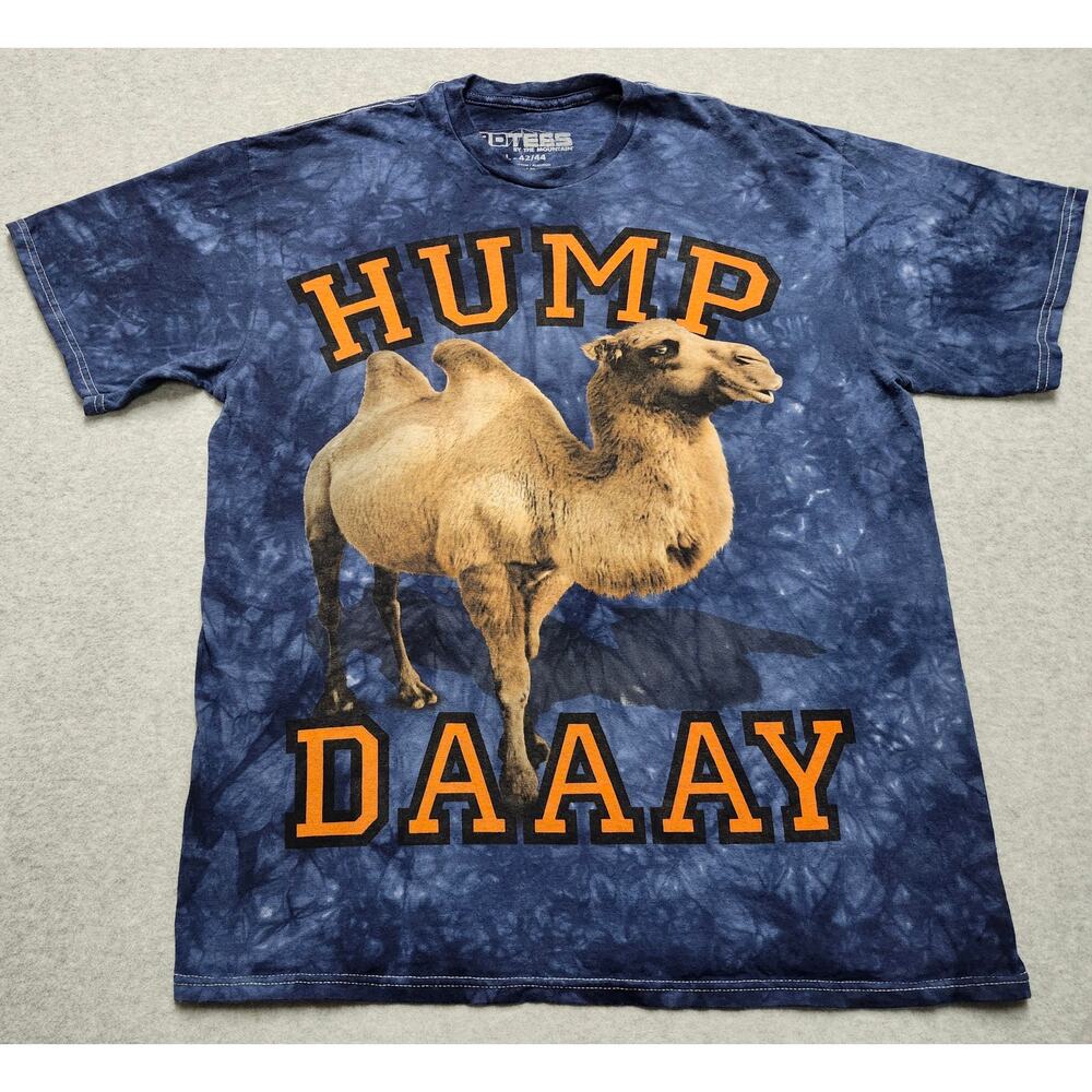 3D Tees Hump Daaay Camel Tie Dye Graphic T-Shirt Men’s Large